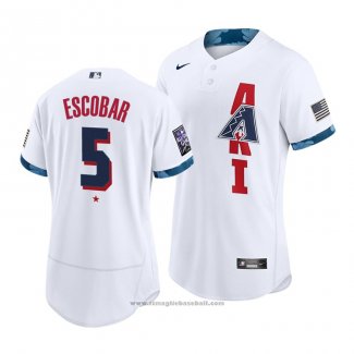 Maglia Baseball Uomo Arizona Diamondbacks Eduardo Escobar 2021 All Star Autentico Bianco