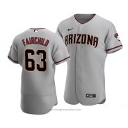 Maglia Baseball Uomo Arizona Diamondbacks Stuart Fairchild Autentico Road Grigio