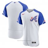 Maglia Baseball Uomo Atlanta Braves 2023 City Connect Autentico Bianco