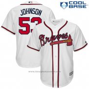 Maglia Baseball Uomo Atlanta Braves 53 Jim Johnson Bianco Cool Base