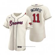 Maglia Baseball Uomo Atlanta Braves Ender Inciarte Autentico 2020 Alternato Crema