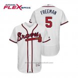 Maglia Baseball Uomo Atlanta Braves Freddie Freeman Flex Base Autentico Collezione Home 2019 Bianco