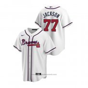 Maglia Baseball Uomo Atlanta Braves Luke Jackson 2020 Replica Home Bianco