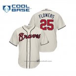 Maglia Baseball Uomo Atlanta Braves Tyler Flowers Cool Base Alternato 2019 Crema