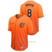 Maglia Baseball Uomo Baltimore Orioles Cal Ripken Jr. Fade Autentico Arancione