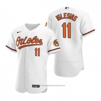 Maglia Baseball Uomo Baltimore Orioles Jose Iglesias Autentico 2020 Primera Bianco