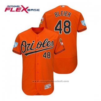 Maglia Baseball Uomo Baltimore Orioles Richard Bleier Flex Base Allenamento Primaverile 2019 Arancione