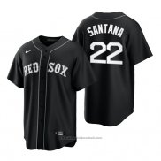 Maglia Baseball Uomo Boston Red Sox Danny Santana Replica 2021 Nero