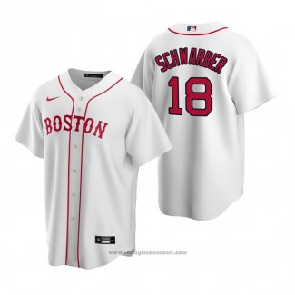 Maglia Baseball Uomo Boston Red Sox Kyle Schwarber Replica Alternato Bianco