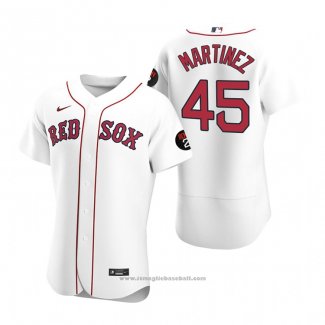 Maglia Baseball Uomo Boston Red Sox Pedro Martinez Autentico Bianco