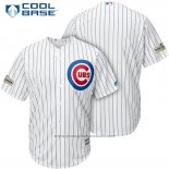 Maglia Baseball Uomo Chicago Cubs 2017 Postseason Bianco Cool Base