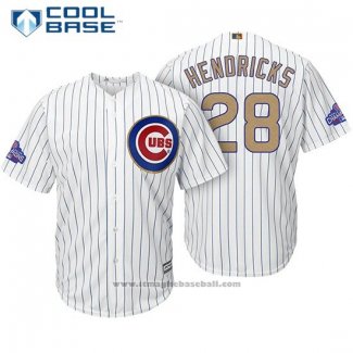 Maglia Baseball Uomo Chicago Cubs 28 Kyle Hendricks Bianco Or Cool Base