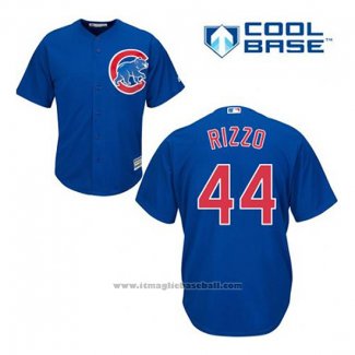 Maglia Baseball Uomo Chicago Cubs 44 Anthony Rizzo Blu Alternato Cool Base