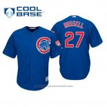 Maglia Baseball Uomo Chicago Cubs Addison Russell Cool Base Allenamento Primaverile 2019 Blu