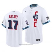 Maglia Baseball Uomo Chicago Cubs Kris Bryant 2021 All Star Replica Bianco