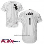 Maglia Baseball Uomo Chicago White Sox 1 Adam Eaton Bianco Autentico Collection Flex Base