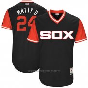 Maglia Baseball Uomo Chicago White Sox 2017 Little League World Series 24 Matt Davidson Nero