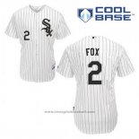 Maglia Baseball Uomo Chicago White Sox Nellie Fox 2 Bianco Home Cool Base