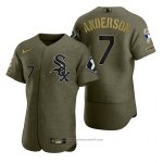 Maglia Baseball Uomo Chicago White Sox Tim Anderson Camouflage Digitale Verde 2021 Salute To Service Maglia Baseball Uomo Chicago White Sox Tim Anderson Camouflage Digitale Verde 2021 Salute To Service