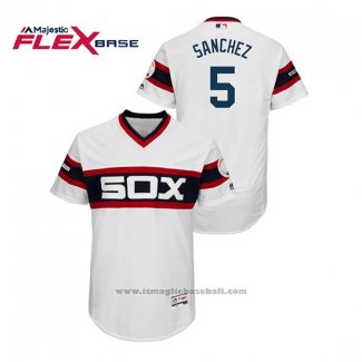 Maglia Baseball Uomo Chicago White Sox Yolmer Sanchez Flex Base Bianco