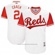 Maglia Baseball Uomo Cincinnati Reds 2017 Little League World Series 2 Zack Cozart Bianco