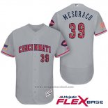 Maglia Baseball Uomo Cincinnati Reds 2017 Stelle E Strisce 39 Devin Mesoraco Grigio Flex Base