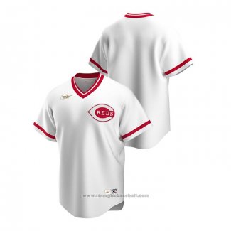 Maglia Baseball Uomo Cincinnati Reds Cooperstown Collection Bianco