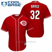 Maglia Baseball Uomo Cincinnati Reds Jay Bruce 32 Rosso Alternato Cool Base