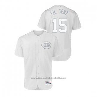 Maglia Baseball Uomo Cincinnati Reds Nick Senzel 2019 Players Weekend Autentico Bianco