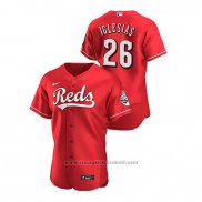 Maglia Baseball Uomo Cincinnati Reds Raisel Iglesias Autentico Alternato Rosso