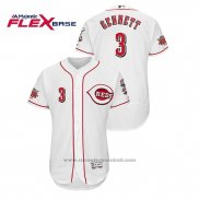 Maglia Baseball Uomo Cincinnati Reds Scooter Gennett Flex Base Bianco