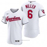 Maglia Baseball Uomo Cleveland Guardians Owen Miller Autentico Home Bianco