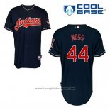 Maglia Baseball Uomo Cleveland Indians Brandon Moss 44 Blu Alternato Cool Base