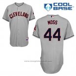 Maglia Baseball Uomo Cleveland Indians Brandon Moss 44 Grigio Cool Base