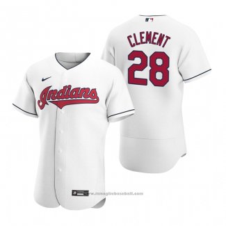 Maglia Baseball Uomo Cleveland Indians Ernie Clement Autentico Home Bianco