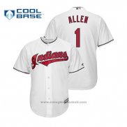 Maglia Baseball Uomo Cleveland Indians Greg Allen Cool Base Home Bianco