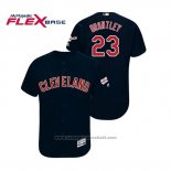 Maglia Baseball Uomo Cleveland Indians Michael Brantley 2019 All Star Patch Flex Base Blu