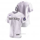 Maglia Baseball Uomo Colorado Rockies Authentic Bianco