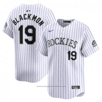 Maglia Baseball Uomo Colorado Rockies Charlie Blackmon Home Limited Bianco