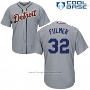 Maglia Baseball Uomo Detroit Tigers 32 Michael Fulmer Grigio Cool Base