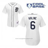 Maglia Baseball Uomo Detroit Tigers Al Kaline 6 Bianco Home Cool Base