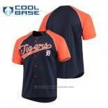 Maglia Baseball Uomo Detroit Tigers Personalizzate Stitches Blu Arancione