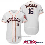 Maglia Baseball Uomo Houston Astros 2017 Brian Mccann Bianco Flex Base