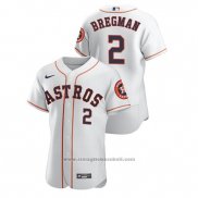 Maglia Baseball Uomo Houston Astros Alex Bregman Autentico Bianco