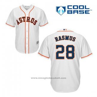 Maglia Baseball Uomo Houston Astros Colby Rasmus 28 Bianco Home Cool Base