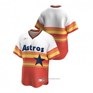 Maglia Baseball Uomo Houston Astros Cooperstown Collection Bianco Arancione