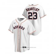Maglia Baseball Uomo Houston Astros Michael Brantley Replica Home Bianco