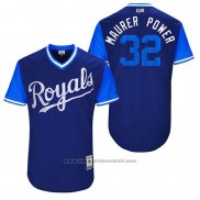 Maglia Baseball Uomo Kansas City Royals 2017 Little League World Series Brandon Maurer Blu