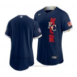 Maglia Baseball Uomo Kansas City Royals 2021 All Star Autentico Blu