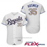 Maglia Baseball Uomo Kansas City Royals 35 Eric Hosmer Bianco 2017 Flex Base